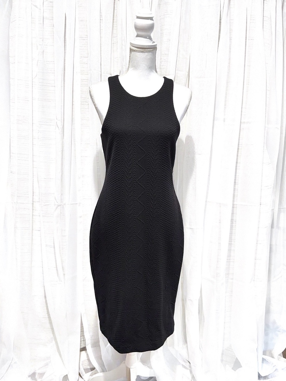 Express Black Sleeveless Knit Sheath Dress